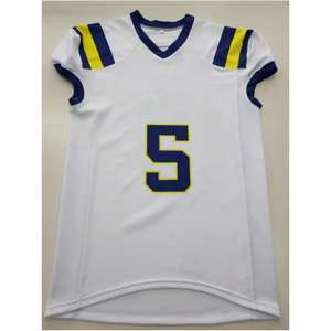 Maillots de football américain personnalisés avec des designs uniques, sublimation, tissu twill, manches courtes, taille plus, pour adultes - Product Image 1