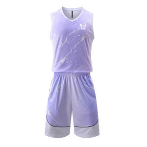 Uniforme de basket-ball de haute qualité en stock, uniforme de basket-ball avec impression personnalisée, uniforme de basket-ball - Product Image 1