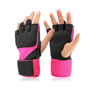 Guantes de Gel para Fitness con Soporte para Muñeca, Color Rosa y Negro, Elásticos, Transpirables, Unisex, Equipo de Protección Deportiva, Cierre de Gancho y Bucle para Boxeo - Product Image 5