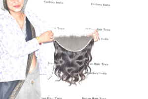 Frontal HD 13*6 <b>Body</b> <b>wave</b> hair Machine double weft Indian manufactures Natural Color Cuticle aligned women Human Hair Wholesale - Product Image 5