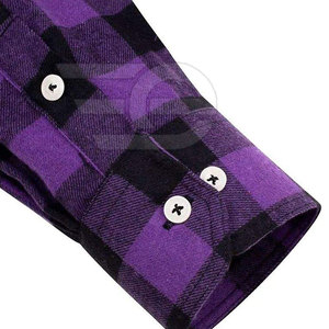 Camisas de Franela para Hombre, Manga Larga, Casuales, de Algodón Suave, a Cuadros, Cómodas, con Botones, para Exteriores, Modernas, Ropa de Trabajo - Product Image 5