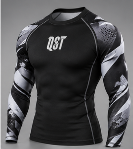 Camiseta de Compresión Profesional para Hombre, para MMA, Manga Larga, Transpirable, de Secado Rápido, Elástica, para Entrenamiento Deportivo, Absorbe la Humedad - Product Image 5