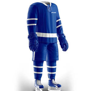 Conjunto de Uniforme Profesional de Hockey sobre Hielo con Pantalones de Jersey Ligeros, Transpirables y Ecológicos para Prácticas, Partidos y Juegos Competitivos - Product Image 4
