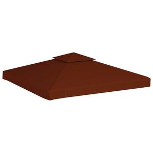 Telo di Copertura per Gazebo a 2 Livelli in Terracotta 9.1 Oz/yd2 9.8 X 9.8 Accessorio per Pergola e Padiglione - Product Image 2
