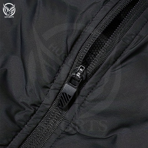 เสื้อแจ็คเก็ตพัฟเฟอร์ฤดูหนาวแบบหนา มีฮู้ด ผลิตจากโพลีเอสเตอร์ 100% ปิดด้วยซิป ผ้าเนื้อบับเบิ้ลเงางาม แห้งเร็ว ระบายอากาศได้ดี กันลม ผลิตตามแบบ OEM สำหรับผู้ชาย - Product Image 3