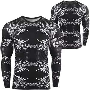 T-shirt de sport respirant et extensible à manches longues pour homme, idéal pour le surf et l'entraînement en salle de sport – Fabricant OEM - Product Image 1