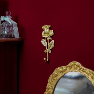 Gold Rose Wall <b>Hook</b> Set Metal Floral Shaped Coat Hanger Decorative Single <b>Hook</b> For Entryway <b>Kitchen</b> Bathroom Home Decoration - Product Image 4