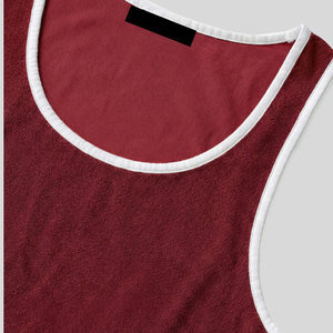 High Stretchy Men Cotton Terry New Arrival Sports Athletic Summer Fashion Gym Training <b>Running</b> Wear Tank Top Slim Fit <b>Singlet</b> - Product Image 6