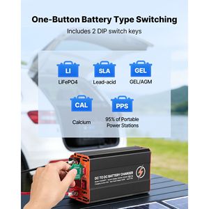 Cargador de Batería Inteligente Multifásico de 520W DC DC MPPT, 40A, Entrada Dual para Panel Solar/Alternador, Cargador de Batería de Nueva Generación - Product Image 5