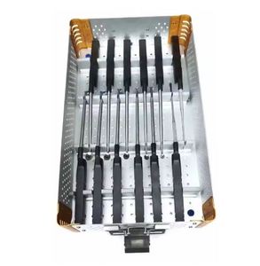 Microsect Reusable Manual Curette Kit 12pcs <b>Surgical</b> Curettes Tray Stainless Steel Orthopedic Medical <b>Instruments</b> CE Certified - Product Image 1