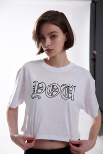 2026 Customized Designs Logo Summer T <b>Shirts</b> Crew Neck 100% Cotton Streetwear Crop Tops <b>Shirts</b> Made By <b>Star</b> Figure Enterprises - Product Image 4