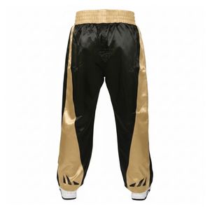 Pantalones de Entrenamiento de MMA Beige con Paneles, Pantalones de Kickboxing, Pantalones de Artes Marciales con Costuras Reforzadas, Pantalones de Entrenamiento de Satén - Product Image 2