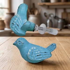 Poignée de meuble en fonte Ba Blue Bird, design moderne, pour commode, salle de bain, maison, bureau, écologique, durable, facile à installer - Product Image 3