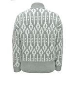 Damen Strickpullover Rollkragen Pullover Geometrisches Jacquard Rundhals Diamantmuster Langarm Winter Oberteil