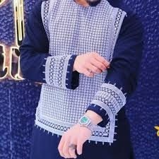 Elegante Vestido Islámico para Hombre, Estilo Pakistaní Pashtun Balochi Tribal Kabul Kuchi Shalwar Kameez, Informal, con Parches, Antiarrugas, de Algodón - Product Image 4