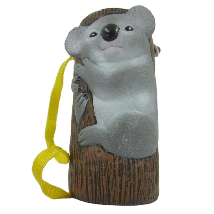 Factory made PVC Cute Koala Drink Water Bottle Holder With Lanyard