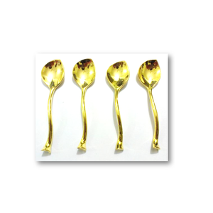 Juego de 4 Cucharas Largas Doradas Decorativas con Mango en Forma de Corazón, Aptas para Lavavajillas, para Vajilla y Decoración del Hogar - Product Image 6