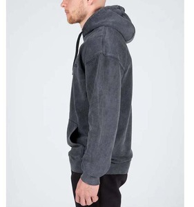Acid Washed Fleece Hood For Men <b>Workout</b> Hoodie Vintage Acid Wash Blank Custom Knitted <b>Hoodies</b> 2027 - Product Image 3