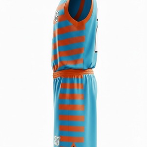 Conjunto de Uniformes de Baloncesto Personalizados Unisex 2026 con MOQ Bajo, Impresos, 100% Poliéster, Transpirables, que Absorben la Humedad y Antibacterianos para Equipos - Product Image 6