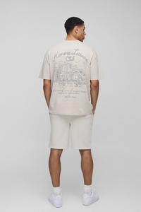 เสื้อยืดโอเวอร์ไซส์ทรงหลวม แขนเสื้อแบบดรอปไหล่ ทรงบ็อกซี่ พิมพ์ลายกราฟิก ผ้าฝ้าย แขนสั้น สไตล์ลำลอง สตรีทแวร์ เสื้อผู้ชายทรงโอเวอร์ไซส์ ทรงบ็อกซี่ แขนเสื้อแบบดรอป - Product Image 6