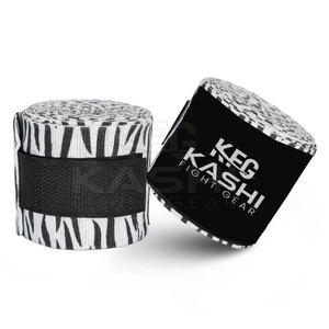 Vendas de mano duraderas y transpirables de neopreno y mezcla de algodón para entrenamiento de boxeo, MMA, fitness, soporte de estabilidad para muñeca, ecológicas - Product Image 2