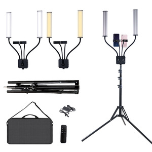 โคมไฟ LED สองแขนสำหรับสักเล็บ ชาร์จผ่าน USB ใช้สำหรับต่อขนตา ใช้ในร้านเสริมสวย - Product Image 2