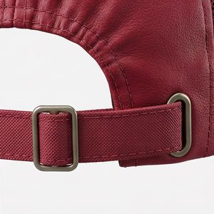 Red Leather Texture <b>Baseball</b> <b>Caps</b> HQ Unisex Hat Men's Trend Fashion Wholesale Cooling <b>Cap</b> Design Wear Premium Hot Female A1 - Product Image 6