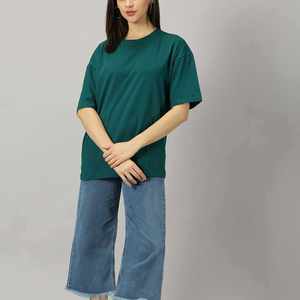 Camiseta Informal de Corte Regular para Mujer, Manga Corta, Algodón Suave, para Todas las Temporadas, Top Básico con Apliques de Agujeros - Product Image 5