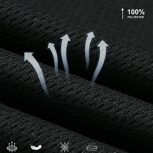 Camiseta Deportiva de Secado Rápido y Transpirable para Gimnasio, con Cierre de 3/4, Color Personalizable, Manga Larga, Cuello Alto, para Hombre - Product Image 5