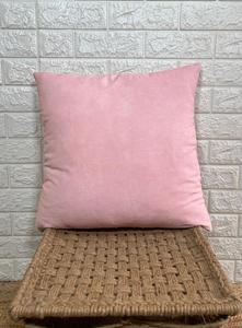 Housse de coussin carrée rose unie, taie d'oreiller de couleur unie, housse de coussin décorative douce pour canapé, lit, maison - Product Image 3