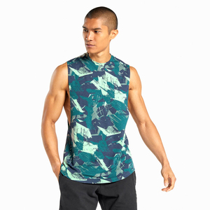 เสื้อกล้ามออกกำลังกาย OEM ผลิตตามสั่งสำหรับผู้ชาย เสื้อผ้าออกกำลังกาย เสื้อกล้ามผู้ชายระบายอากาศได้ดี - Product Image 1