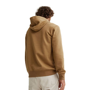 Sweat-shirt à capuche oversize pour homme, couleur unie, coton French Terry, décontracté, pour l'automne, blanc, avec poche, coupe classique - Product Image 2