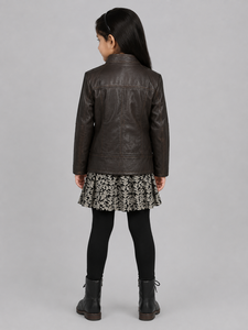 Chaqueta de Cuero para Niños de Alta Calidad, Diseñada para Brindar Comodidad, Durabilidad y un Estilo Moderno para Uso Diario, con Soporte de Fabricación OEM - Product Image 3