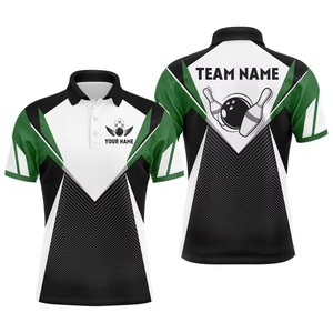 New High Quality Personalized Polyester/Cotton Blend Knitted Sporty <b>Bowling</b> for Shirts Custom Team Shirt for Men Quick Dry - Product Image 1