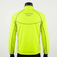 Veste de sport d'hiver de haute qualité à col montant zippé, avec logo frontal, pour la course à pied, à manches longues, légère, pour l'entraînement et les activités sportives