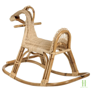 Silla Mecedora de Ratán Hecha a Mano para Niños, Juguete Mecedor de Mimbre Natural para Bebés, Muebles Ecológicos para Guardería, Proveedor de Vietnam - Product Image 3