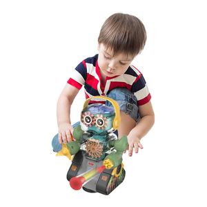 Jacko Toys Cartoon Educational Intelligence <span class=keywords><strong>Robot</strong></span> électrique à engrenage rotatif universel avec lumière et musique pour les enfants - Product Image 5