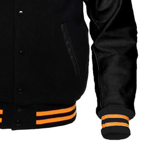 Fabricant sur mesure de vestes varsity pour hommes, corps en laine, manches en cuir et broderie chenille, vestes pour hommes - Product Image 6