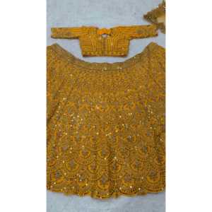 Lehenga choli ชุดปาร์ตี้จีนดั้งเดิมออกแบบโดยดีไซเนอร์ - Product Image 1