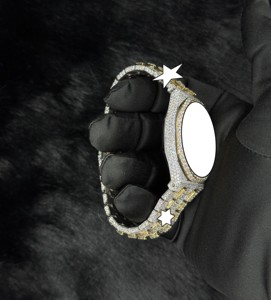 Reloj de Lujo para Hombre, de Acero Inoxidable con Incrustaciones de Diamantes, Cristal VVS Moissanite, Resistente al Agua 10m, 42mm, Cuarzo, Elegante - Product Image 4