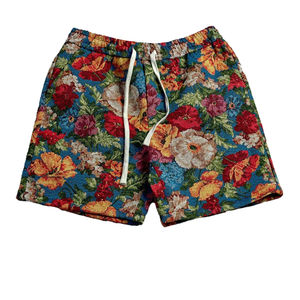 Pantalones Cortos Tropicales para Hombre, Estampados, Cintura Elástica con Cordón, para Playa, Verano, Vacaciones, Coloridos, Ligeros, para Nadar - Product Image 1