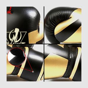Custom OEM Professional Training Lightweight Full Finger Boxing Gloves Premium Leather for Adjustable Wrist Strap Breathable - Product Image 3