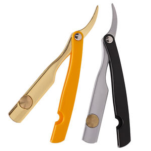 IKZARSA Disposable Customized Logo <b>Single</b> <b>Blade</b> <b>Razor</b> Stainless Steel <b>Blade</b> ABS Plastic Handle Yellow Black Colors Face Body - Product Image 2