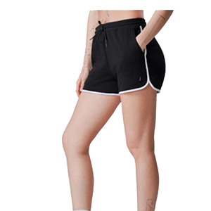 Shorts de sport décontractés pour femmes, nouvelle collection, en coton respirant, taille haute, avec cordon de serrage, personnalisables avec logo, haute qualité - Product Image 5
