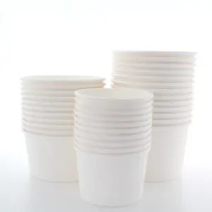 disposable ice cream cup and lid