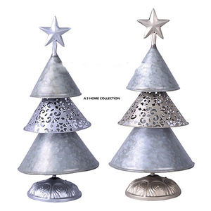 Árbol de Navidad de Metal Galvanizado de Diseño Creativo Superior, Precio Económico, Decoración para el Hogar, Colgante, en Oferta, Juego de 2 para Sublimación - Product Image 1