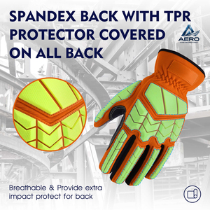Anti-Slip Grip Premium Quality Impact-Resistant Safety Wear with Enhanced Palm Traction for Heavy-Duty Performance TPR Gloves - Product Image 5