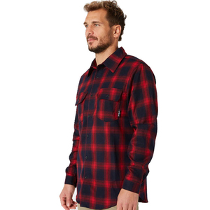 เสื้อเชิ้ตผ้าสักหลาดลายสก๊อตสำหรับผู้ชายเสื้อครอปแขนยาวลายสก๊อตพลอยเทียมสไตล์ Boxy - Product Image 3