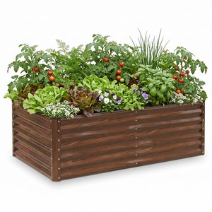 Jardinera Elevada Estilo Barril de Madera de Pino Rústica - Venta al por Mayor de Aqdus Saleem - Product Image 4