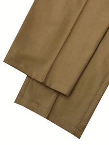 Traje de 2 Piezas Verde Oliva para Hombre, Corte Entallado, Formal, para Negocios, Bodas, Novios, Cierre de un Botón, Solapa con Muescas - Product Image 5